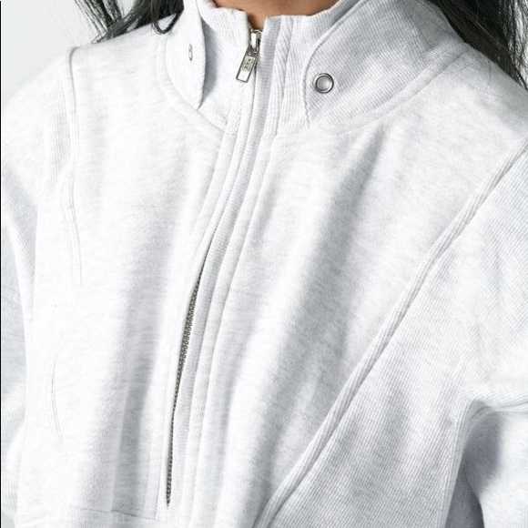 NWT Joah brown retro half zip grey - Picture 3 of 3